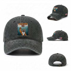 Funny BFT Horror Parody Gift Washed Cotton Baseball Cap TS12 Washed Cap Universal Fit Dark Green Print Your Wear