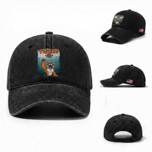 Funny BFT Horror Parody Gift Washed Cotton Baseball Cap TS12 Washed Cap Universal Fit Black Print Your Wear