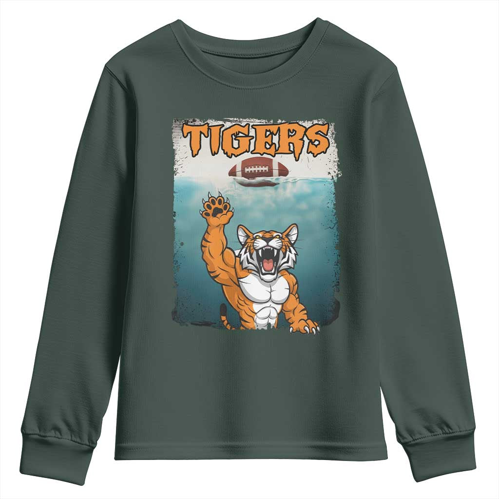 Funny BFT Horror Parody Gift Youth Sweatshirt TS12 Dark Forest Green Print Your Wear