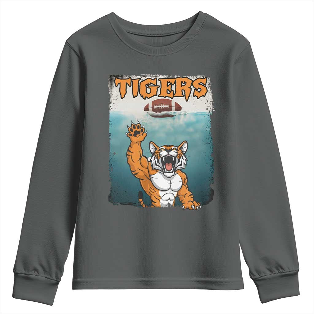 Funny BFT Horror Parody Gift Youth Sweatshirt TS12 Dark Heather Print Your Wear