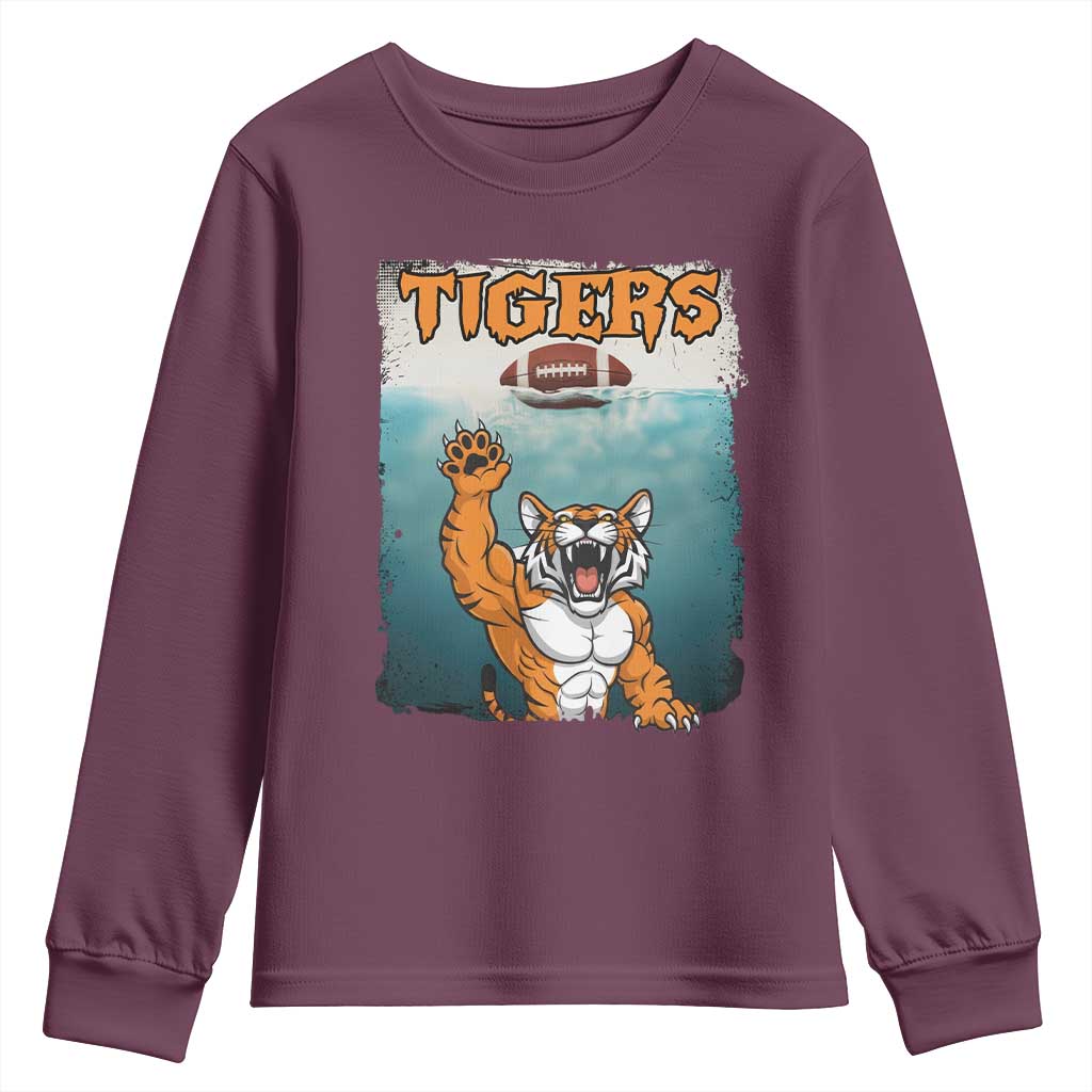 Funny BFT Horror Parody Gift Youth Sweatshirt TS12 Maroon Print Your Wear