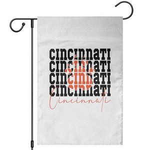 Cincinnati Tiger Paw Garden Flag Football Lover Gift TS12 White Print Your Wear