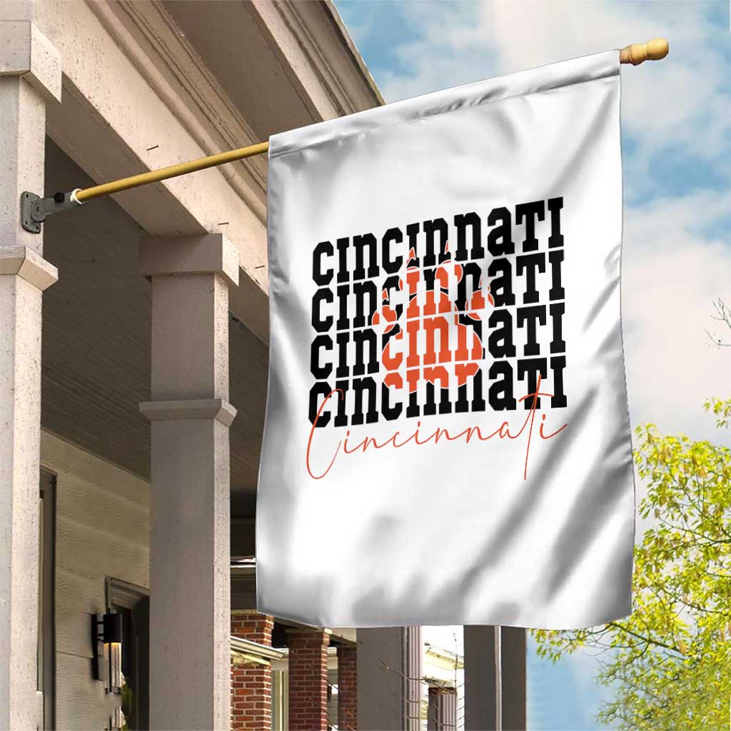 Cincinnati Tiger Paw Garden Flag Football Lover Gift TS12 Print Your Wear