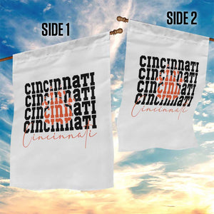 Cincinnati Tiger Paw Garden Flag Football Lover Gift TS12 Print Your Wear