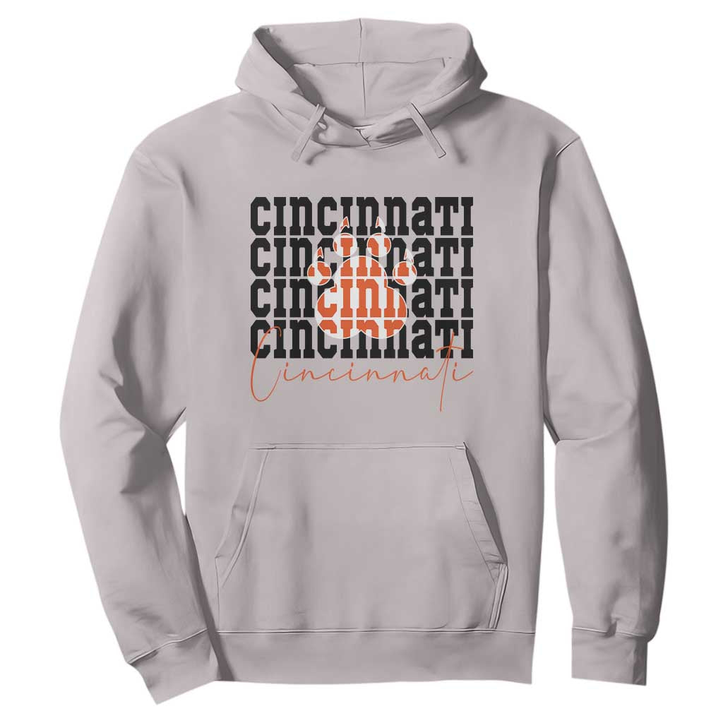CF TGR Paw Football Lover Gift Hoodie TS12 Ice Gray Print Your Wear