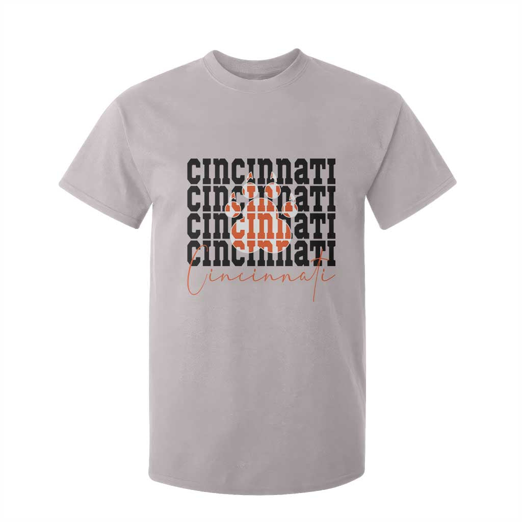CF TGR Paw Football Lover Gift T Shirt For Kid TS12 Ice Gray Print Your Wear