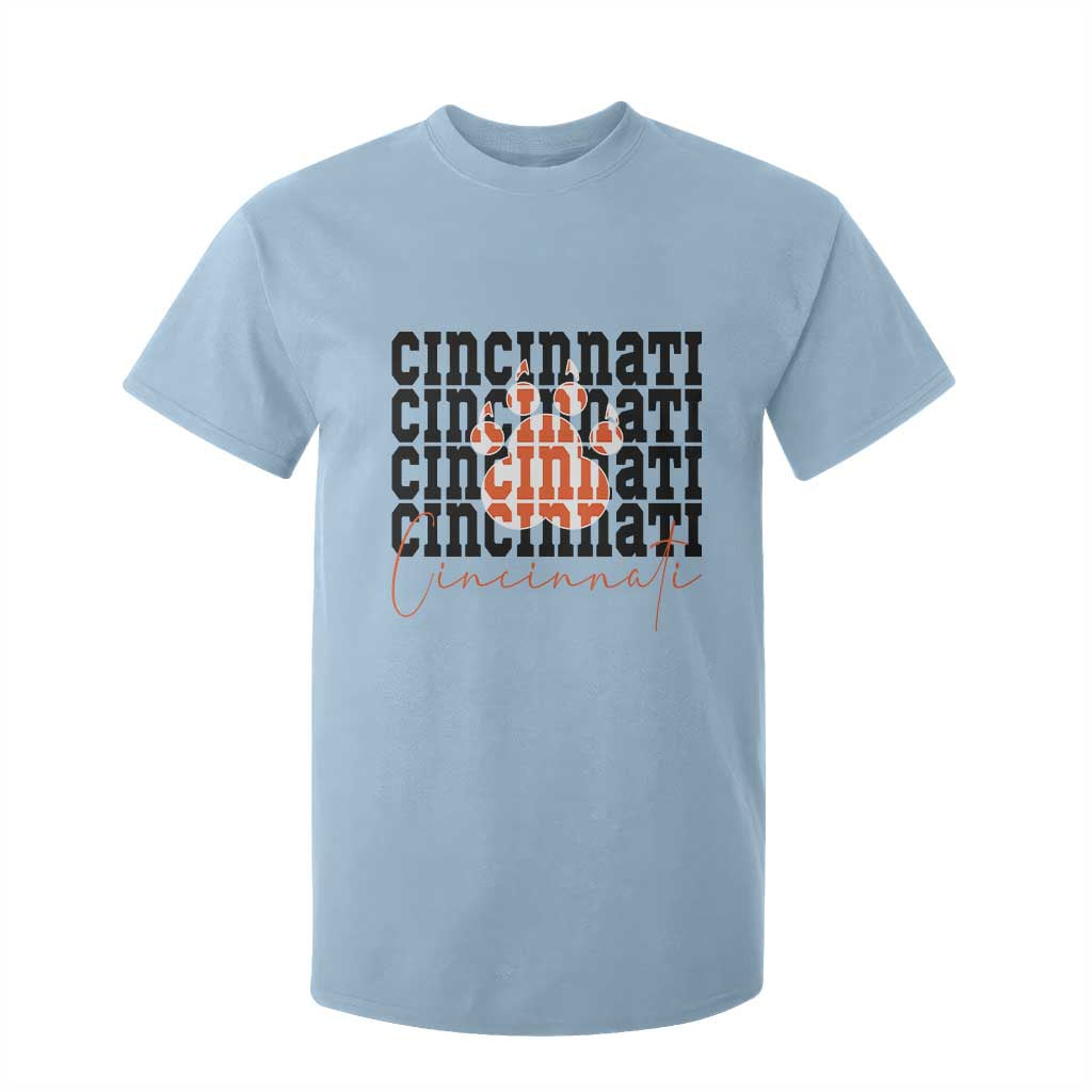 CF TGR Paw Football Lover Gift T Shirt For Kid TS12 Light Blue Print Your Wear