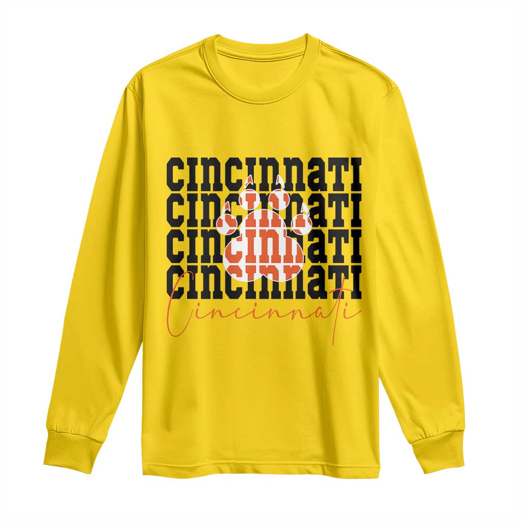 CF TGR Paw Football Lover Gift Long Sleeve Shirt TS12 Daisy Print Your Wear