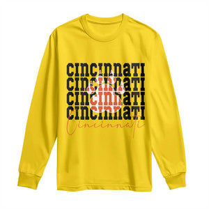 Cincinnati Tiger Paw Long Sleeve Shirt Football Lover Gift TS12 Daisy Print Your Wear