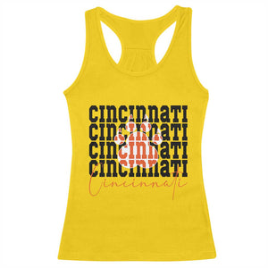Cincinnati Tiger Paw Racerback Tank Top Football Lover Gift - Print Your Wear