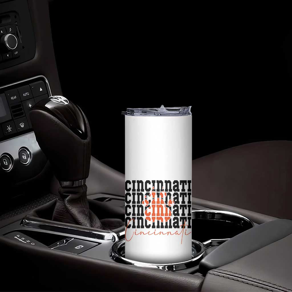 Cincinnati Tiger Paw Skinny Tumbler Football Lover Gift TS12 Print Your Wear