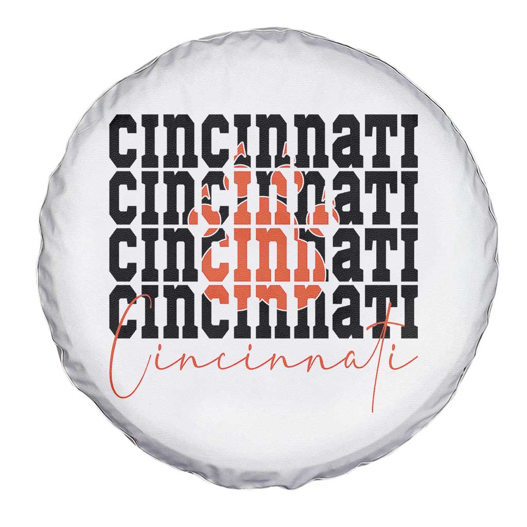 Cincinnati Tiger Paw Spare Tire Cover Football Lover Gift TS12 Print Your Wear