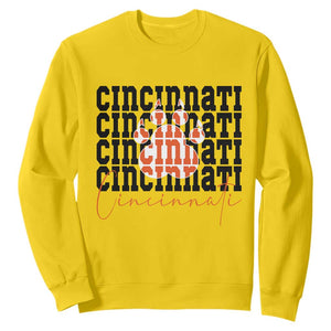 Cincinnati Tiger Paw Sweatshirt Football Lover Gift - Print Your Wear
