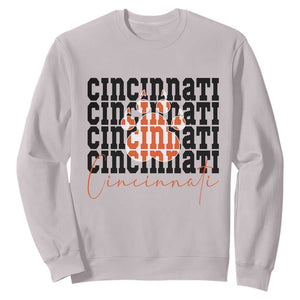 Cincinnati Tiger Paw Sweatshirt Football Lover Gift - Print Your Wear