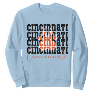 Cincinnati Tiger Paw Sweatshirt Football Lover Gift - Print Your Wear