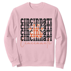 Cincinnati Tiger Paw Sweatshirt Football Lover Gift - Print Your Wear