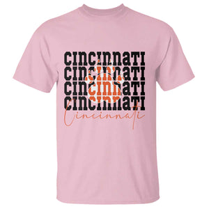 Cincinnati Tiger Paw T Shirt Football Lover Gift TS12 Light Pink Print Your Wear