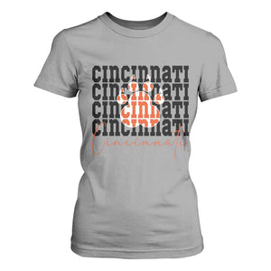 Cincinnati Tiger Paw T Shirt For Women Football Lover Gift TS12 Sport Gray Print Your Wear