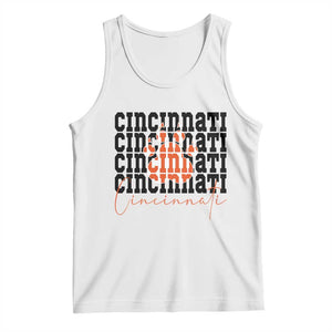 Cincinnati Tiger Paw Tank Top Football Lover Gift TS12 White Print Your Wear