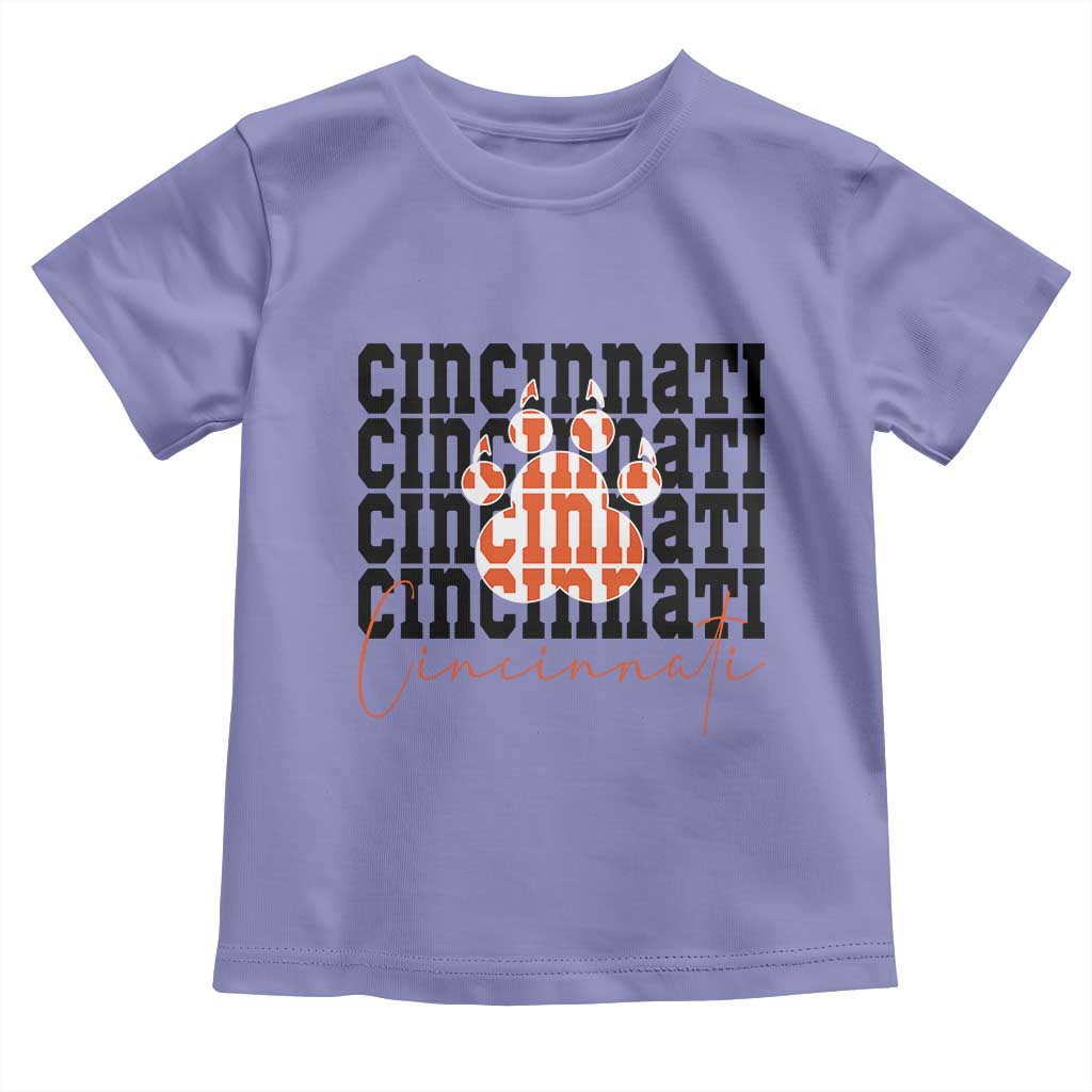 CF TGR Paw Football Lover Gift Toddler T Shirt TS12 Violet Print Your Wear