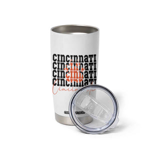 Cincinnati Tiger Paw Tumbler Cup Football Lover Gift - Print Your Wear
