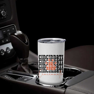 Cincinnati Tiger Paw Tumbler Cup Football Lover Gift - Print Your Wear