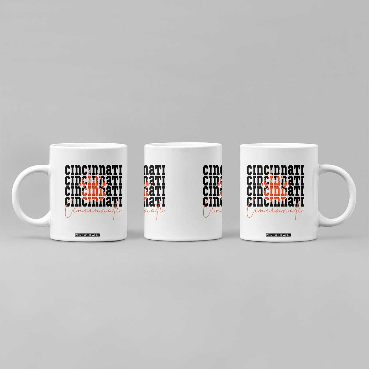 Cincinnati Tiger Paw Coffee Mug Football Lover Gift TS12 Print Your Wear