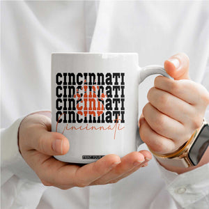 Cincinnati Tiger Paw Coffee Mug Football Lover Gift TS12 Print Your Wear