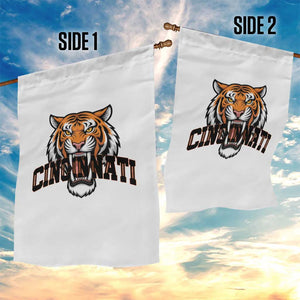 Roaring Cincinnati Tiger Football Garden Flag Game Day Fans Gift TS12 Print Your Wear
