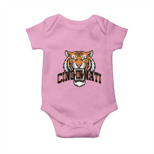 Roaring Cincinnati Tiger Football Baby Onesie Game Day Fans Gift TS12 Light Pink Print Your Wear