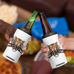 Roaring Cincinnati Tiger Football 4 in 1 Can Cooler Tumbler Game Day Fans Gift TS12 Print Your Wear