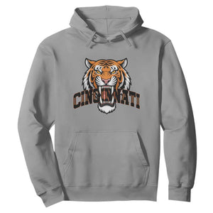 Roaring Cincinnati Tiger Football Hoodie Game Day Fans Gift TS12 Sport Gray Print Your Wear