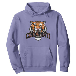 Roaring Cincinnati Tiger Football Hoodie Game Day Fans Gift TS12 Violet Print Your Wear