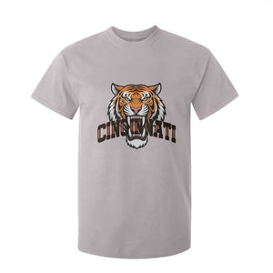 Roaring Cincinnati Tiger Football T Shirt For Kid Game Day Fans Gift TS12 Ice Gray Print Your Wear