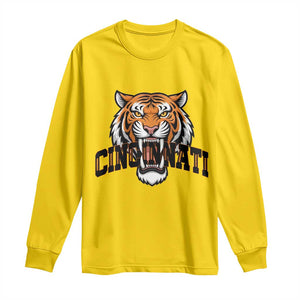 Roaring Cincinnati Tiger Football Long Sleeve Shirt Game Day Fans Gift TS12 Daisy Print Your Wear
