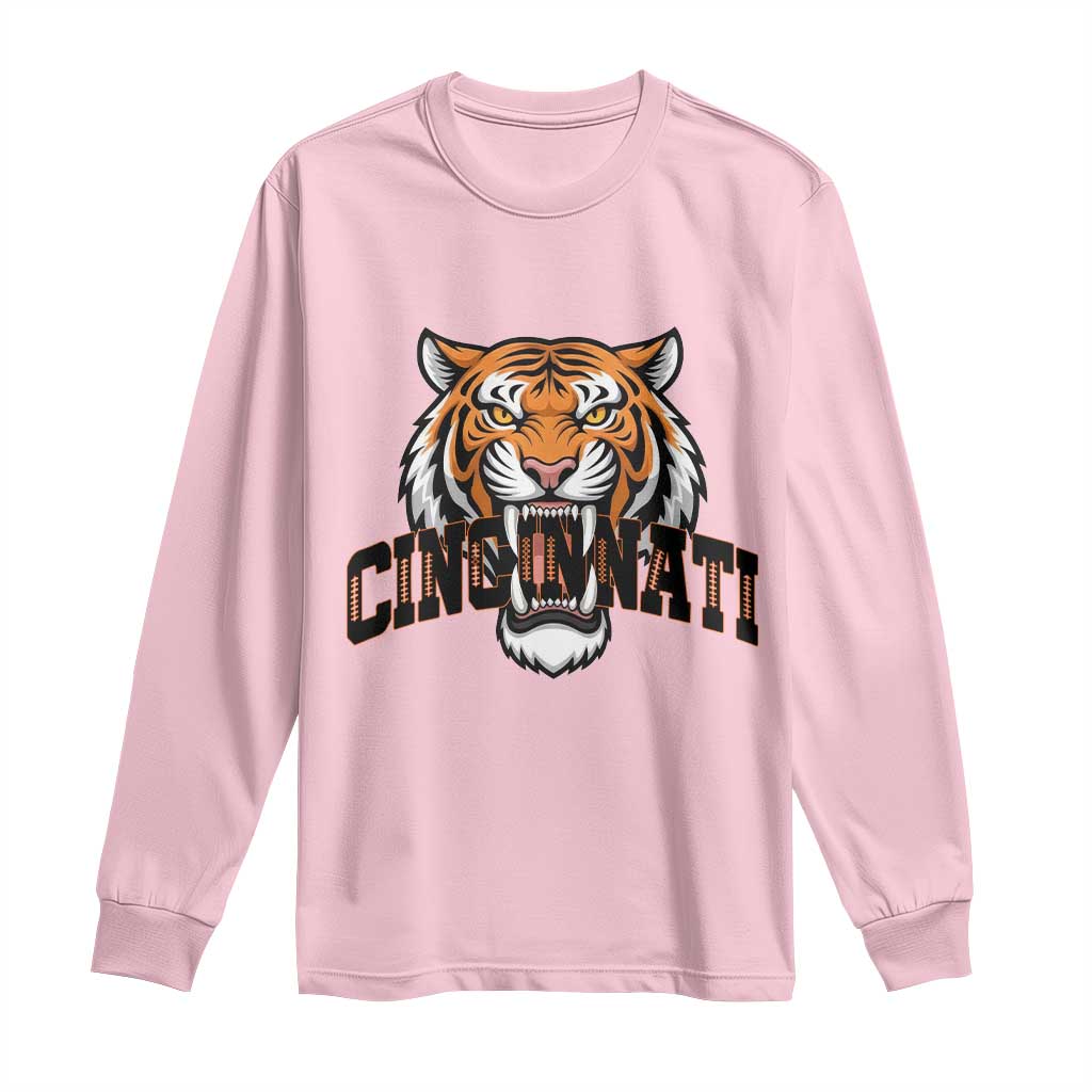 Roaring CFBT Game Day Fans Gift Long Sleeve Shirt TS12 Light Pink Print Your Wear