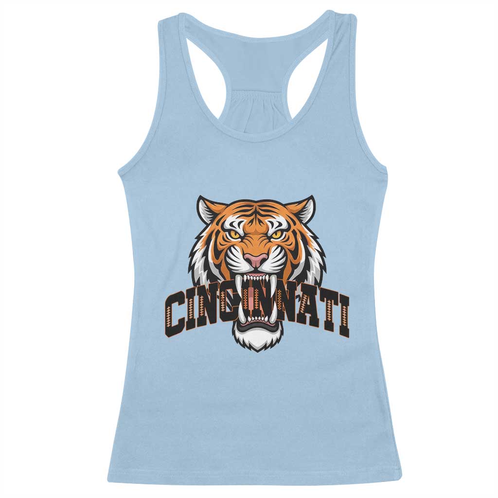 Roaring CFBT Game Day Fans Gift Racerback Tank Top TS12 Light Blue Print Your Wear