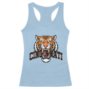 Roaring CFBT Game Day Fans Gift Racerback Tank Top TS12 Light Blue Print Your Wear