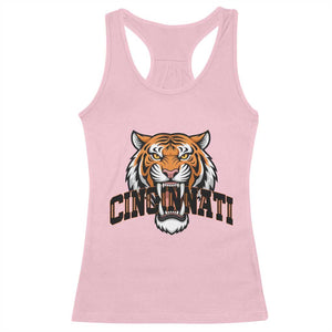 Roaring Cincinnati Tiger Football Racerback Tank Top Game Day Fans Gift - Print Your Wear