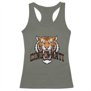 Roaring Cincinnati Tiger Football Racerback Tank Top Game Day Fans Gift - Print Your Wear