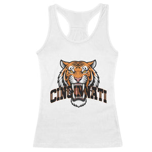 Roaring Cincinnati Tiger Football Racerback Tank Top Game Day Fans Gift - Print Your Wear