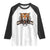 Roaring Cincinnati Tiger Football Raglan Shirt Game Day Fans Gift TS12 White Black Print Your Wear