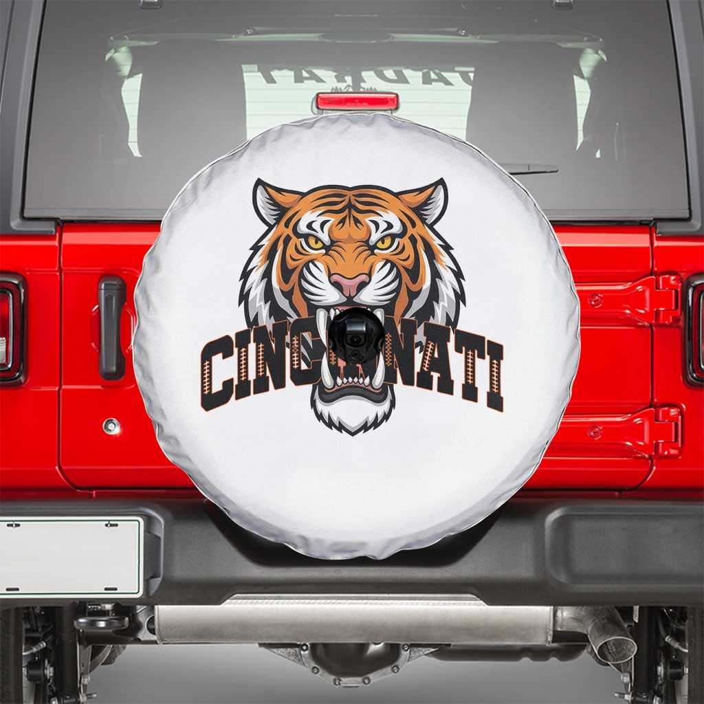 Roaring CFBT Game Day Fans Gift Spare Tire Cover TS12 White Print Your Wear