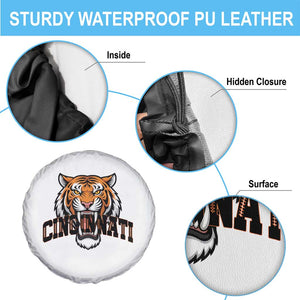 Roaring Cincinnati Tiger Football Spare Tire Cover Game Day Fans Gift TS12 Print Your Wear