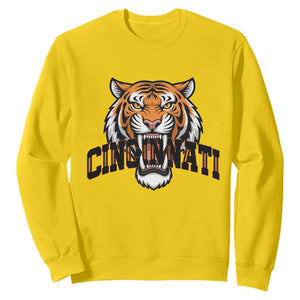 Roaring Cincinnati Tiger Football Sweatshirt Game Day Fans Gift - Print Your Wear