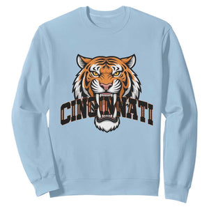 Roaring Cincinnati Tiger Football Sweatshirt Game Day Fans Gift - Print Your Wear
