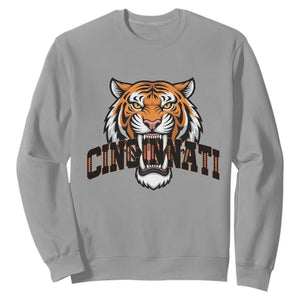 Roaring Cincinnati Tiger Football Sweatshirt Game Day Fans Gift - Print Your Wear