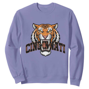 Roaring Cincinnati Tiger Football Sweatshirt Game Day Fans Gift - Print Your Wear