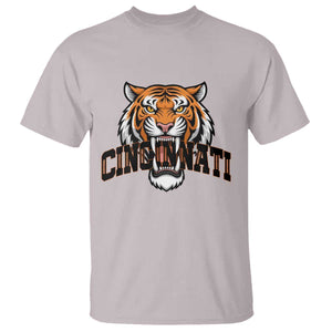 Roaring Cincinnati Tiger Football T Shirt Game Day Fans Gift TS12 Ice Gray Print Your Wear