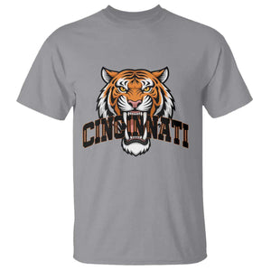 Roaring Cincinnati Tiger Football T Shirt Game Day Fans Gift TS12 Sport Gray Print Your Wear
